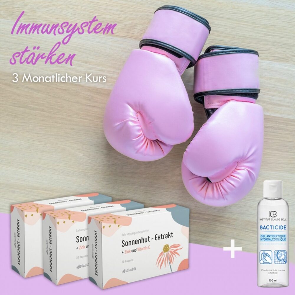 SONNENHUT-- EXTRAKT PLIUS ZINK UND VITAMIN C + GRATIS! Antivirus-und antibakterielles Handgel